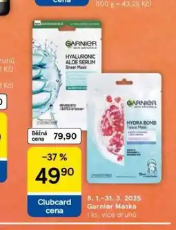 Tesco Garnier maska nabídka