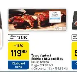 Tesco Vepřová žebírka s bbq omáčkou nabídka