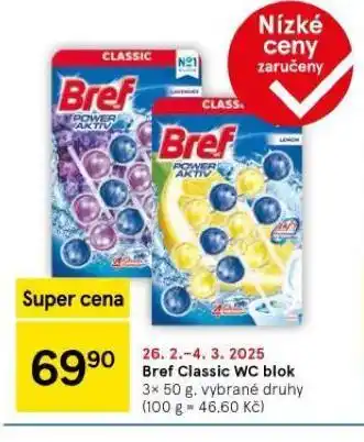 Tesco Bref classic wc blok nabídka