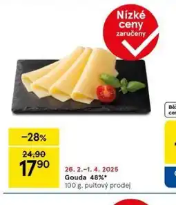 Tesco Gouda 48% nabídka