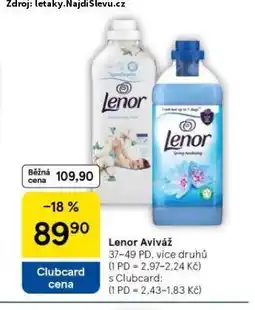 Tesco Lenor aviváž nabídka