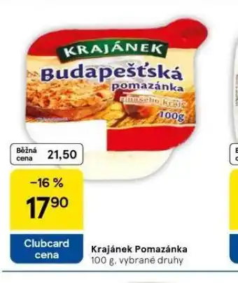 Tesco Krajánek pomazánka nabídka