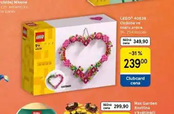 Tesco Lego ozdoba ve tvaru srdce nabídka