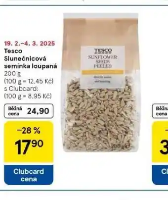 Tesco Tesco slunečnicová semínka loupaná nabídka