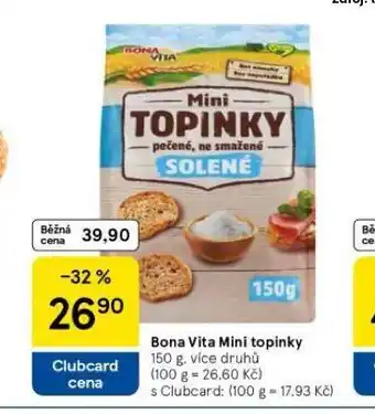 Tesco Bona vita mini topinky nabídka