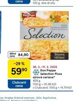 Tesco Don peppe selection pizza sýrová variace nabídka