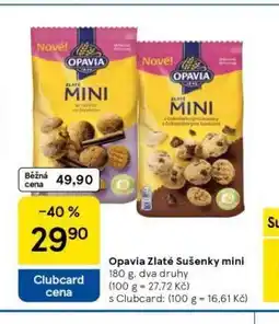 Tesco Opavia zlaté sušenky mini nabídka