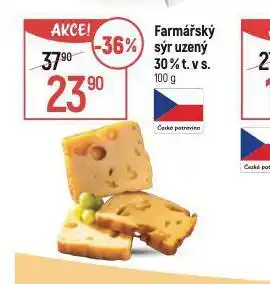 Globus Farmářský sýr uzený 30% nabídka