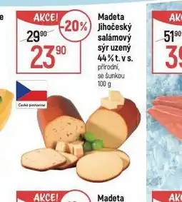 Globus Madeta jihočeský salámový sýr uzený 44% nabídka