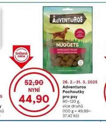 Tesco Adventuros pochoutky pro psy nabídka