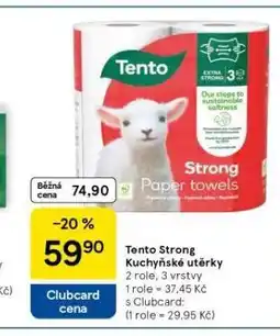 Tesco Tento kuchyňské utěrky strong nabídka