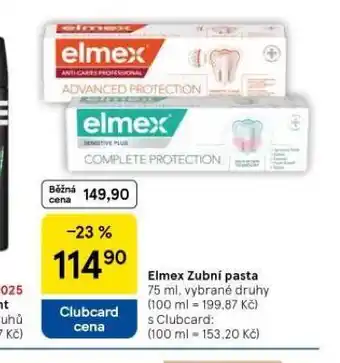 Tesco Elmex zubní pasta nabídka