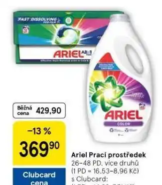 Tesco Ariel prací prostředek nabídka