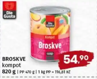 Terno BROSKVE kompot nabídka