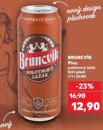 Kaufland Pivo bruncvík nabídka