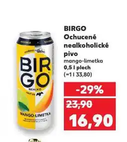 Kaufland Birgo nealkoholické pivo nabídka