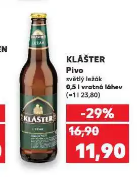 Kaufland Pivo klášter nabídka