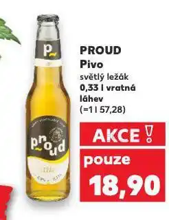 Kaufland Pivo proud nabídka