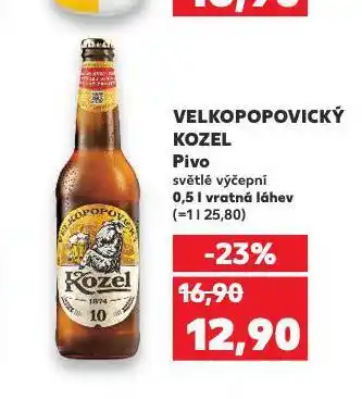 Kaufland Pivo velkopopovický kozel nabídka