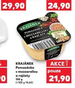 Kaufland Pomazánka s mozzarellou a rajčaty nabídka