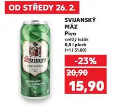 Kaufland Pivo svijanský máz nabídka