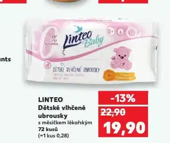 Kaufland Linteo baby dětské vlhčené ubrousky nabídka