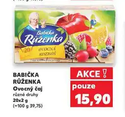 Kaufland Babička růženka čaj nabídka