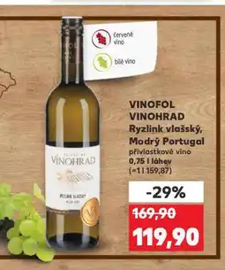 Kaufland Vinofol vinohrad modrý portugal nabídka