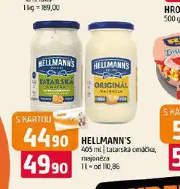 Terno Hellmann´s tatarská omáčka, majonéza nabídka