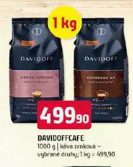 Terno Davidoff café zrnková káva nabídka