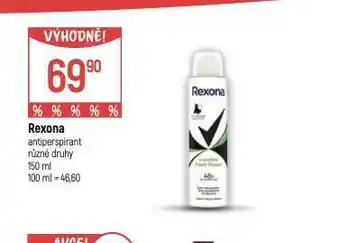 Globus Rexona antiperspirant nabídka