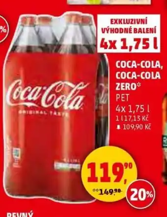 Penny Market COCA-COLA, COCA-COLA ZERO* PET nabídka