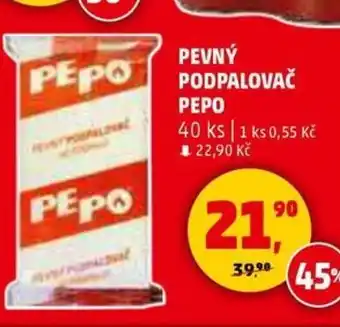 Penny Market PEVNÝ PODPALOVAČ PEPO nabídka