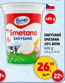 Penny Market ZAKYSANÁ SMETANA 18% BONI nabídka