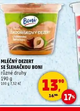 Penny Market MLÉČNÝ DEZERT SE ŠLEHAČKOU BONI nabídka