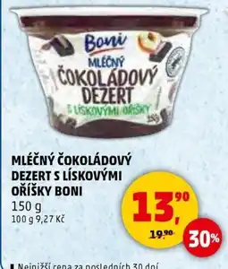 Penny Market MLÉČNÝ ČOKOLÁDOVÝ DEZERT S LÍSKOVÝMI nabídka