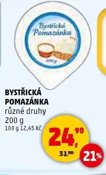 Penny Market BYSTŘICKÁ POMAZÁNKA nabídka