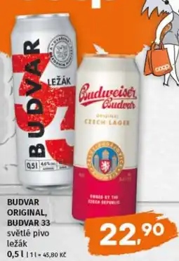 Terno BUDVAR Original, BUDVAR 33 nabídka