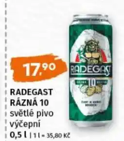 Terno RADEGAST RÁZNÁ 10 světlé pivo nabídka