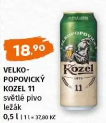 Terno VELKOPOPOVICKÝ KOZEL 11 světlé pivo ležák nabídka