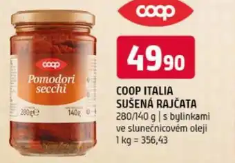 Terno Coop italia sušená rajčata nabídka