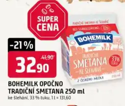 Trefa Bohemilk opočno tradiční smetana nabídka