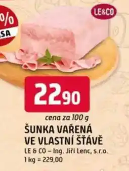 Trefa Šunka vařená ve vlastní šťávě nabídka