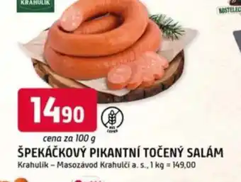 Trefa Špekáčkový pikantní točený salám nabídka