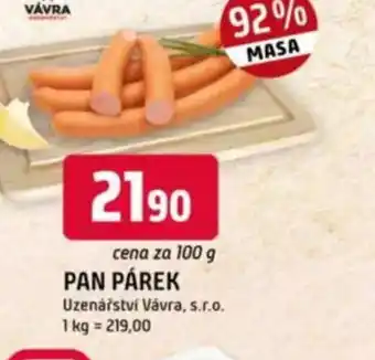 Trefa Pan párek nabídka