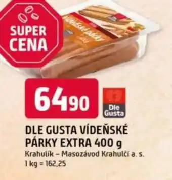 Trefa Dle gusta vídeňské párky extra nabídka