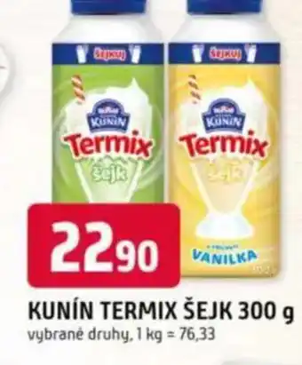 Trefa Kunín termix šejk nabídka