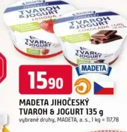 Trefa MADETA Jihočeský tvaroh & jogurt nabídka