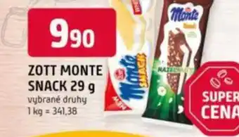 Trefa ZOTT Monte snack nabídka