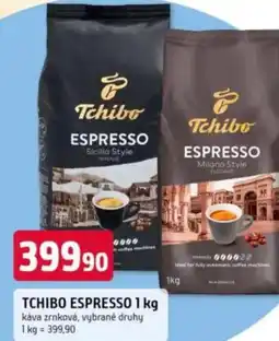 Trefa TCHIBO Espresso káva zrnková nabídka